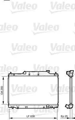 Радиатор, охлаждение двигател 734702 VALEO PHC