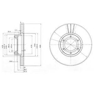 Тормозной диск BG3553 DELPHI