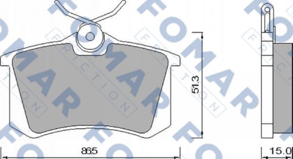 Колодки тормозные дисковые 51465381 ROULUNDS BRAKING