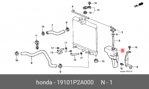 Деталь 19101P2A000 HONDA