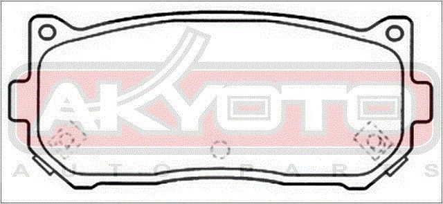 Колодки тормозные дисковые AKD-1109 AKYOTO