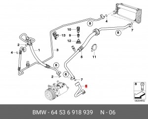 Элемент соединительный 64 53 6 918 939 BMW