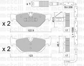 Комплект тормозных колодок, диско 2206420K METELLI