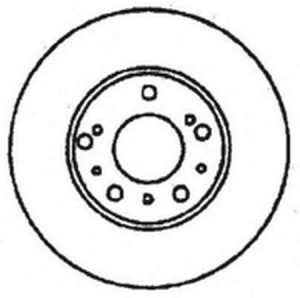 Тормозной диск 561532B BENDIX JURID