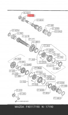 Подшипник F401-17-190 MAZDA