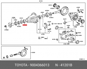 Подшипник ступицы колеса 90043-66013 DAIHATSU
