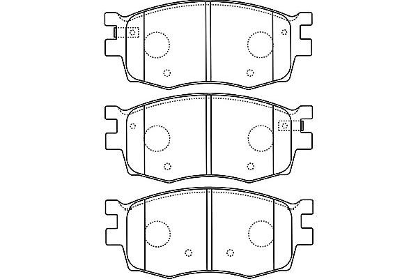 Комплект тормозных колодок, диско BP-3031 KAVO PARTS
