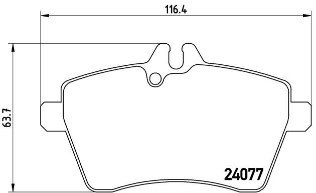 Комплект тормозных колодок, диско P50054 BREMBO