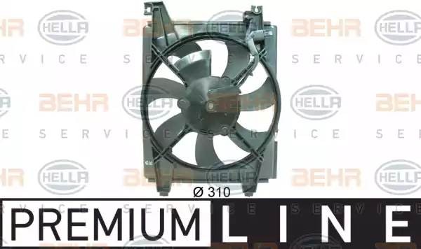 Вентилятор, конденсатор кондиционера 8EW 351 034-551 HELLA