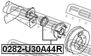 Ступица колеса 0282-U30A44R FEBEST