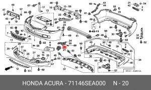 Деталь 71146SEA000 HONDA