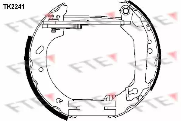 Комплект тормозных колодок TK2241 FTE