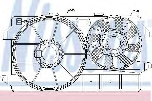 Вентилятор, охлаждение двигателя 85264 NISSENS