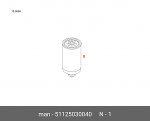 Топливный фильтр 51125030040 MAN