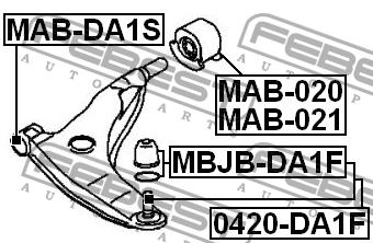 Опора шаровая подвески 0420-DA1F FEBEST