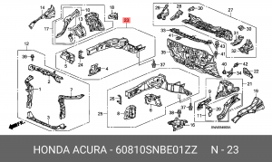 Деталь 60810SNBE01ZZ HONDA