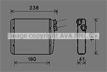 Радиатор, охлаждение двигател VW2160 AVA