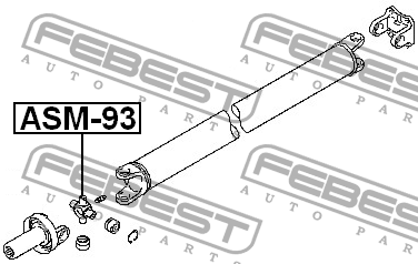 Крестовина карданного вала ASM-93 FEBEST