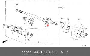 Деталь 44316634300 HONDA