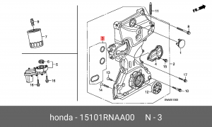 Прокладка масляного насоса ДВС 15101RNAA00 HONDA