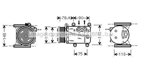 Компрессор, кондиционер JRK034 AVA