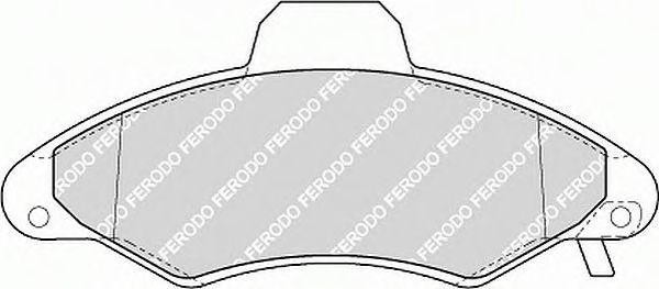 Комплект тормозных колодок, диско FSL1276 FERODO
