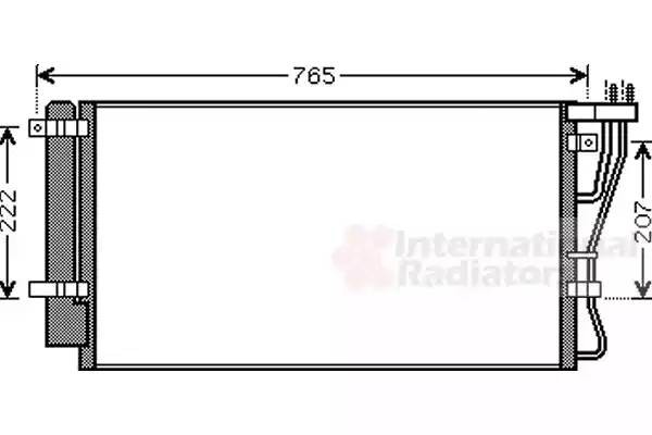 Конденсатор, кондиционер 83005105 VAN WEZEL