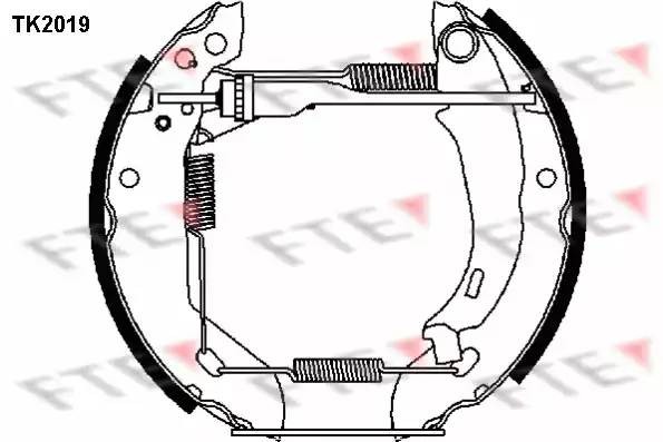 Комплект тормозных колодок TK2019 FTE