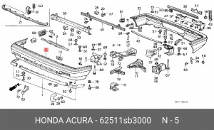 Буфер 62511SB3000 HONDA