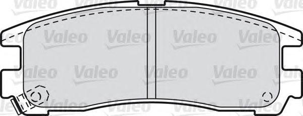 Комплект тормозных колодок, диско 598834 VALEO PHC