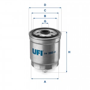 Топливный фильтр 24.350.00 UFI