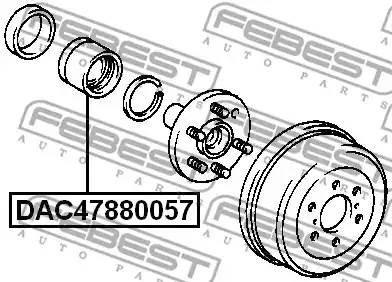 Подшипник ступицы колеса DAC47880057 FEBEST