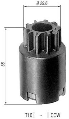 Ведущая шестерня, стартер 940113020067 MAGNETI MARELLI