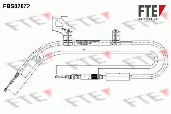 Трос, стояночная тормозная система FBS02072 FTE