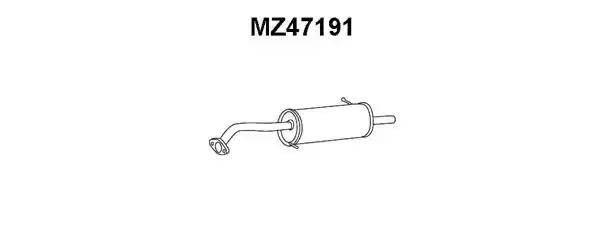Глушитель выхлопных газов конечный MZ47191 VENEPORTE