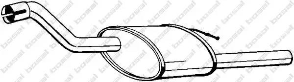 Глушитель выхлопных газов конечный 154-331 BOSAL