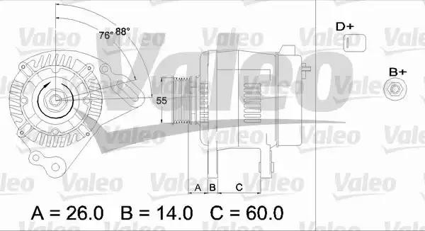 Генератор 436364 VALEO PHC