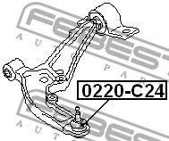 Опора шаровая подвески 0220-C24 FEBEST