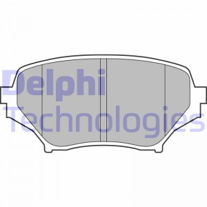 Комплект тормозных колодок, диско LP2026 DELPHI