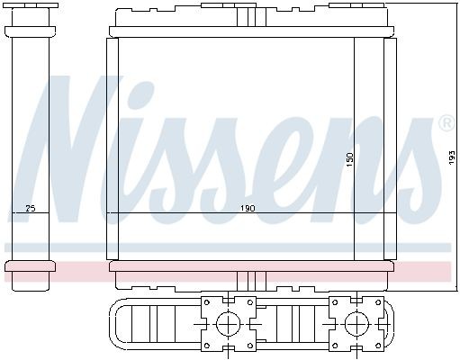 Теплообменник, отопление салона 73700 NISSENS