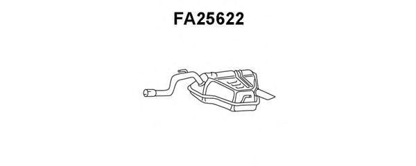 Глушитель выхлопных газов конечный FA25622 VENEPORTE