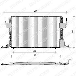 Конденсатор, кондиционер TSP0225021 DELPHI