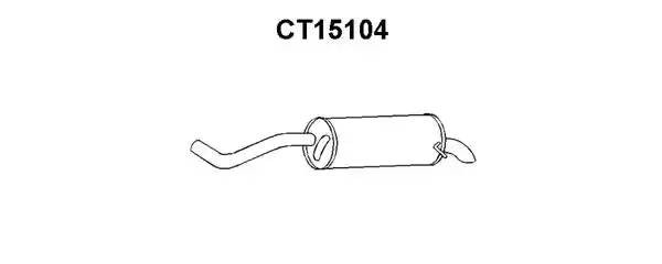 Глушитель выхлопных газов конечный CT15104 VENEPORTE