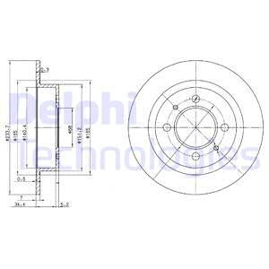 Тормозной диск BG3126 DELPHI