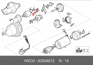 Плоская шайба 42534012 IVECO