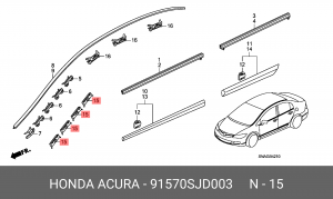 Деталь 91570SJD003 HONDA