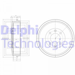 Тормозной барабан BF265 DELPHI