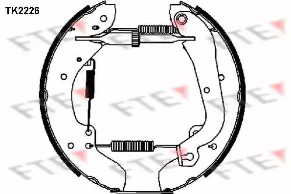 Комплект тормозных колодок TK2226 FTE