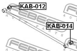 Сайлентблок KAB-014 FEBEST