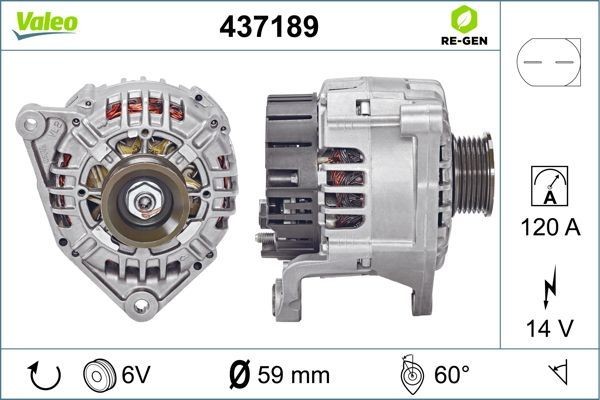 Генератор 437189 VALEO PHC
